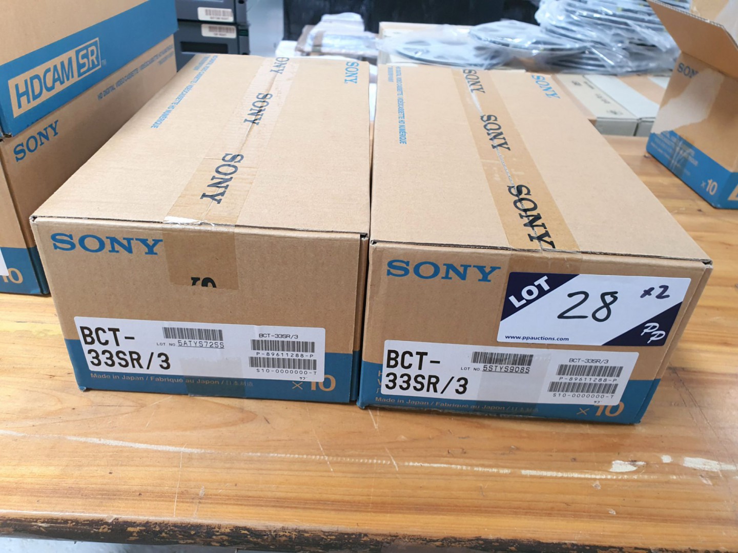 2 boxes (10 per box) Sony BCT-33SR/3 HD digital vi...