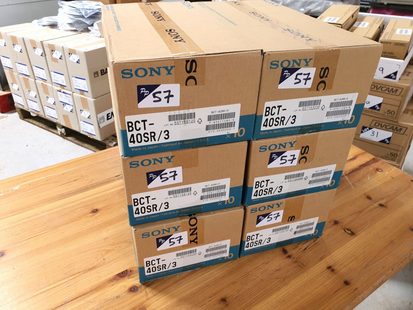 6 boxes (10 per box) Sony BCT-40SR/3 HD digital vi...