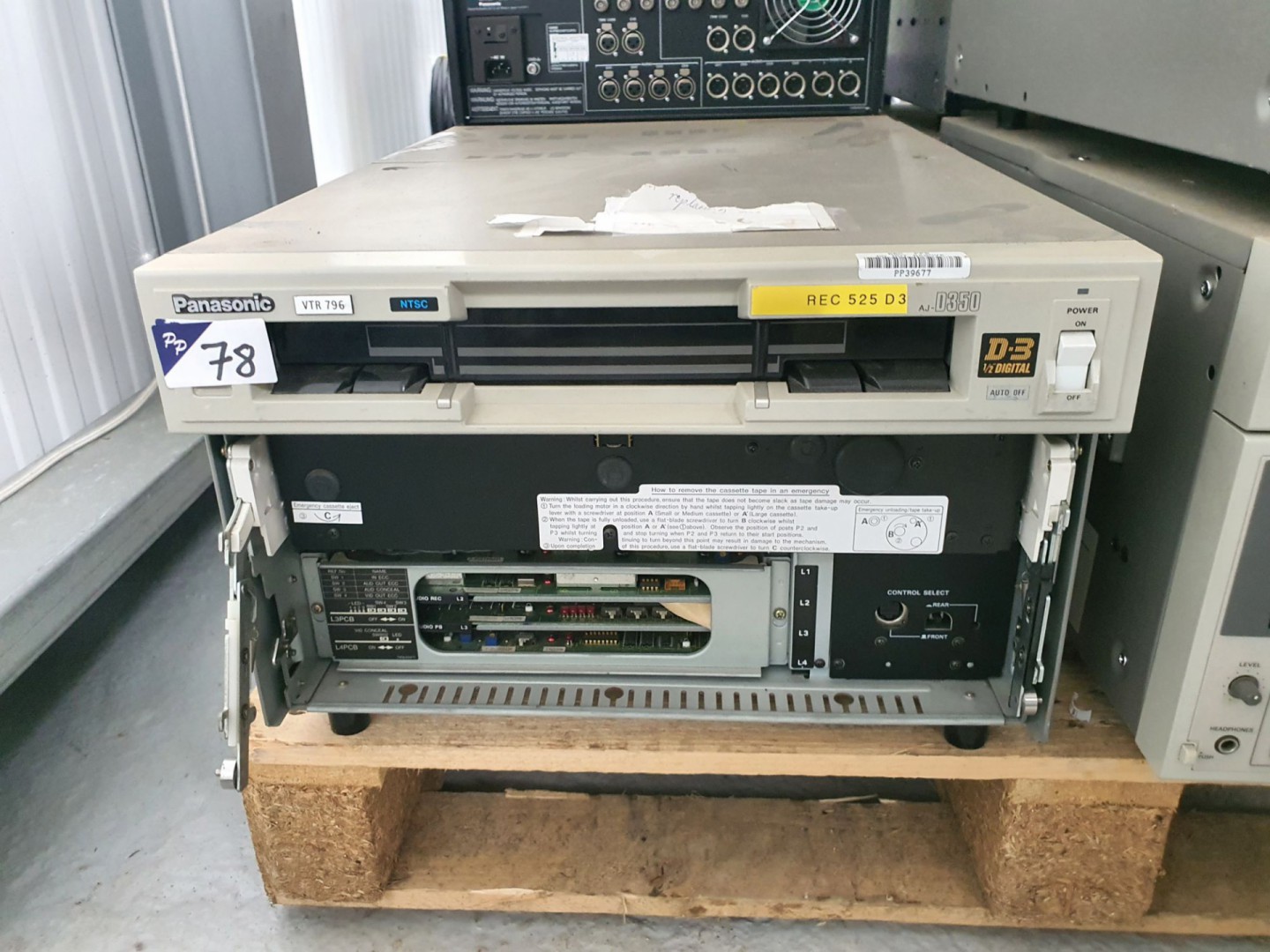 Panasonic AJ-D350 digital video cassette recorder...
