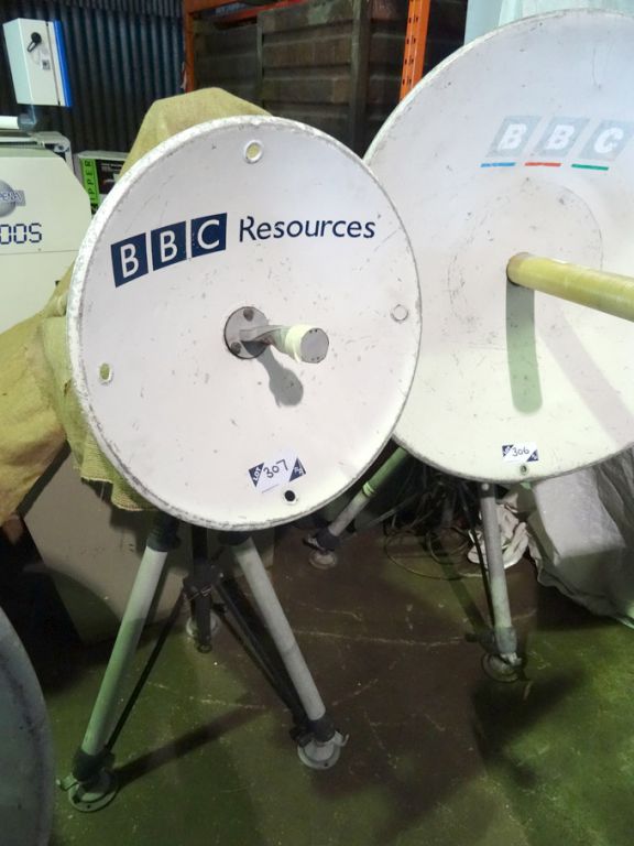BBC 600mm dia satellite dish on Vinten tripod base