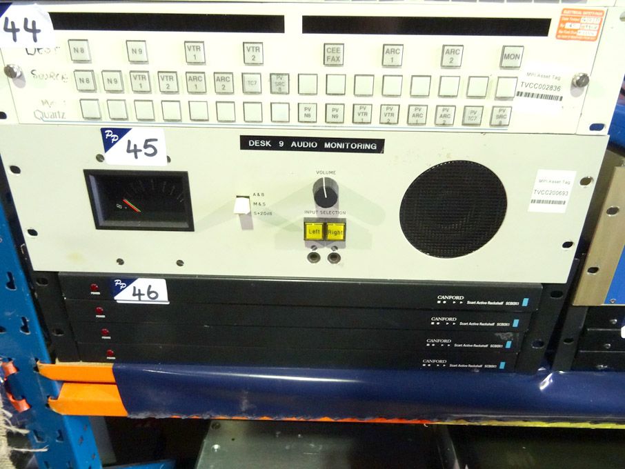Rack type audio monitoring panel