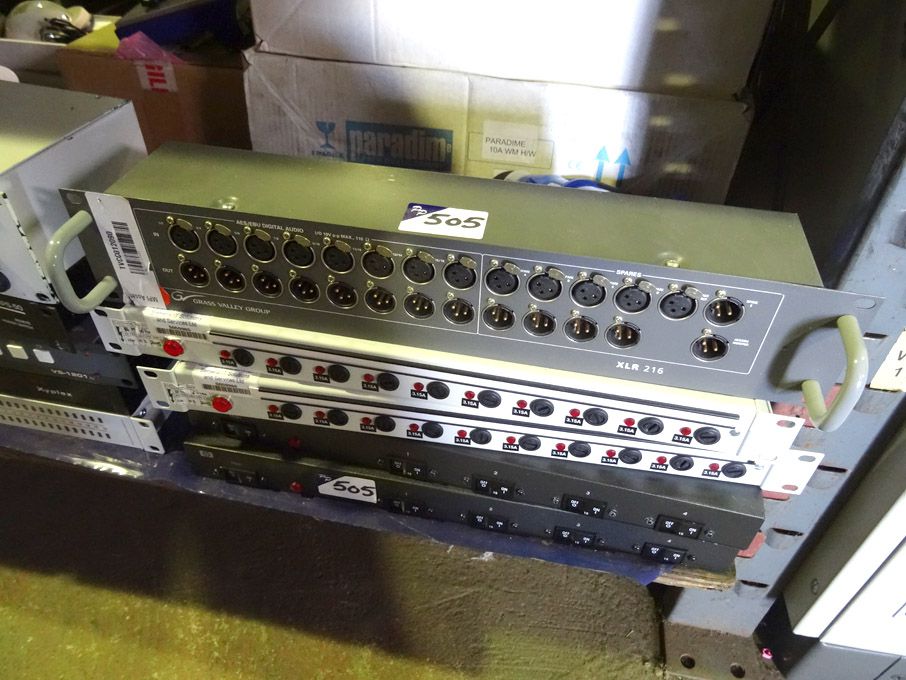 Grass Valley XLR-216 audio panel, 2x MDUs, 2x HP p...