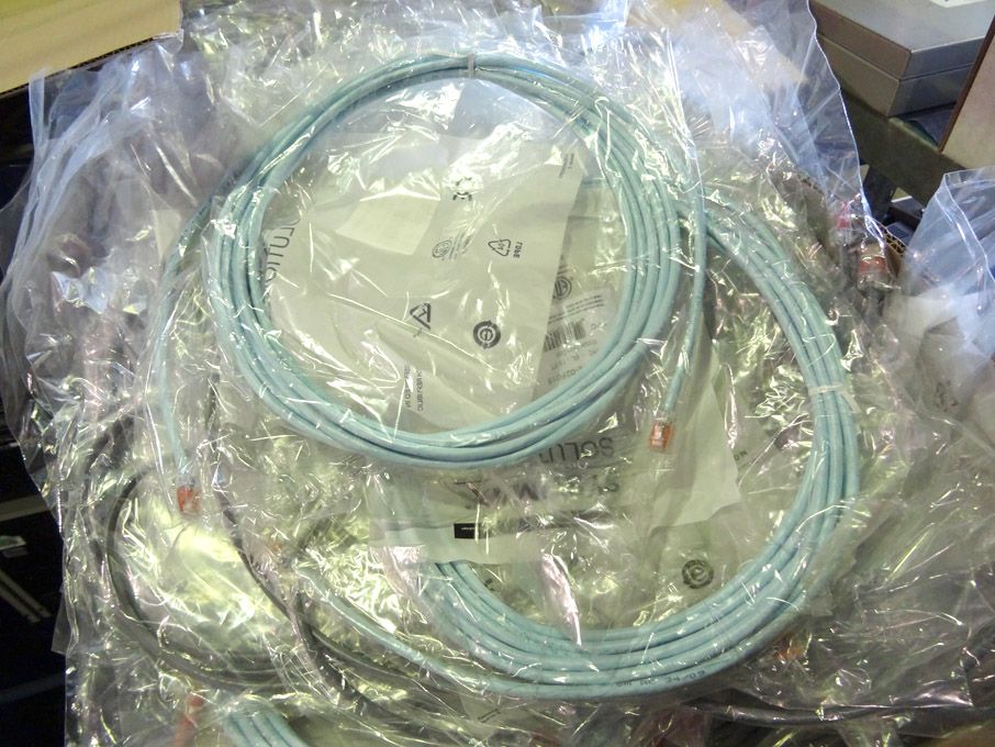 Qty various networking cable inc: Pcord UTP C5E, G...