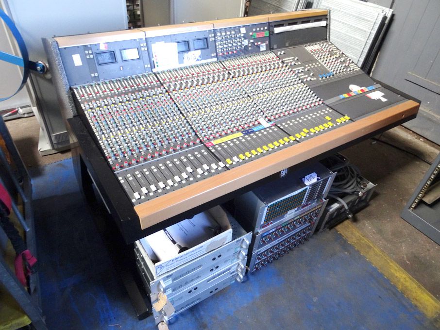 Calrec stereo mixing desk, 6x4' desk complete with...