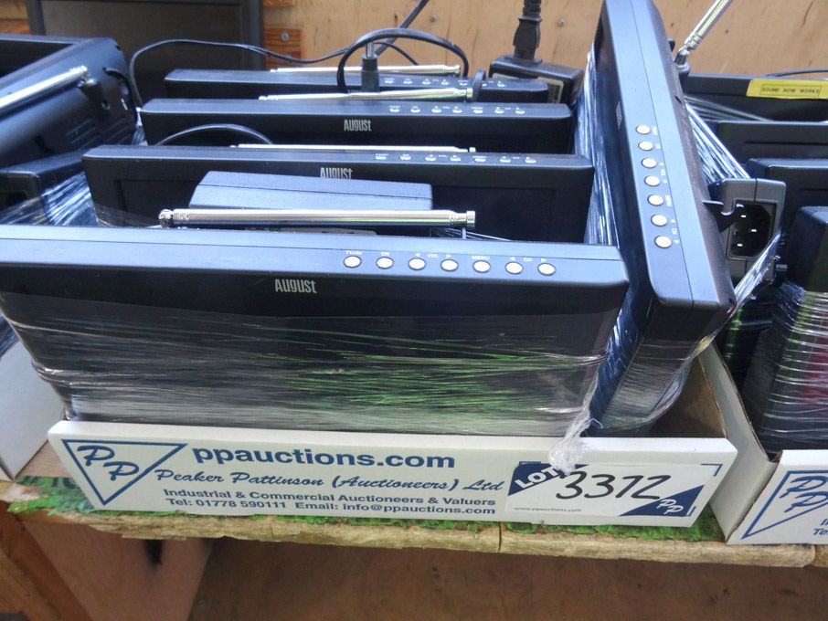5x August DA102A 10" TFT LCD colour TV / monitors