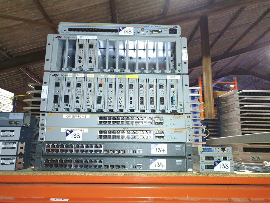 Qty various Allied Telesis Ethernet / media conver...