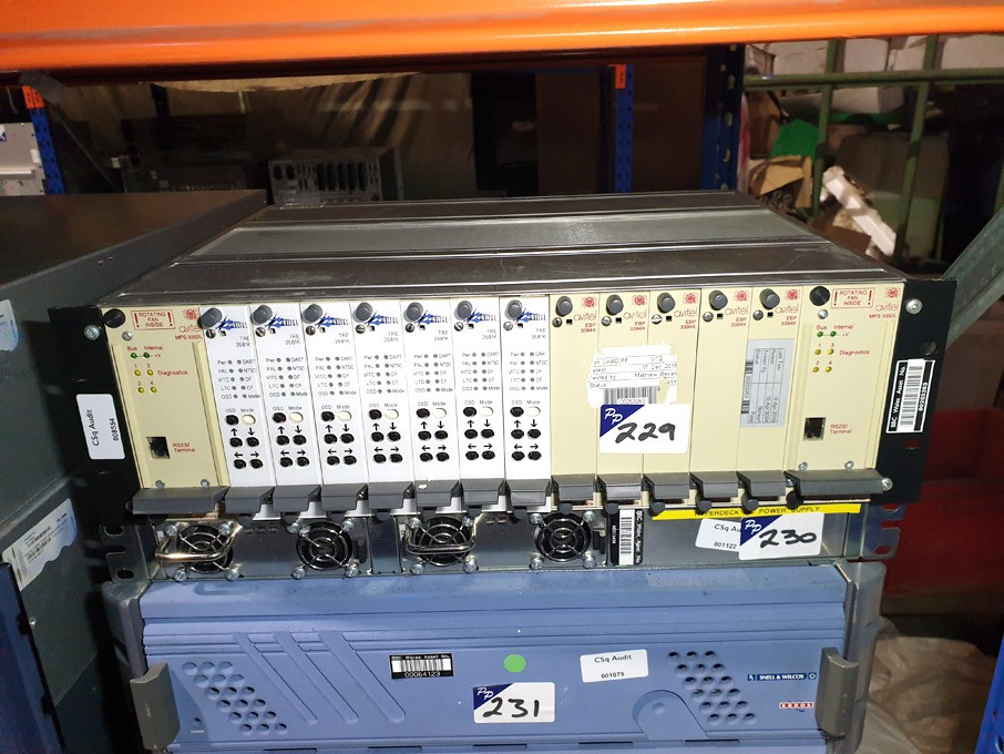 Avitel chassis with 2x MPS 3392L power supplies, 7...