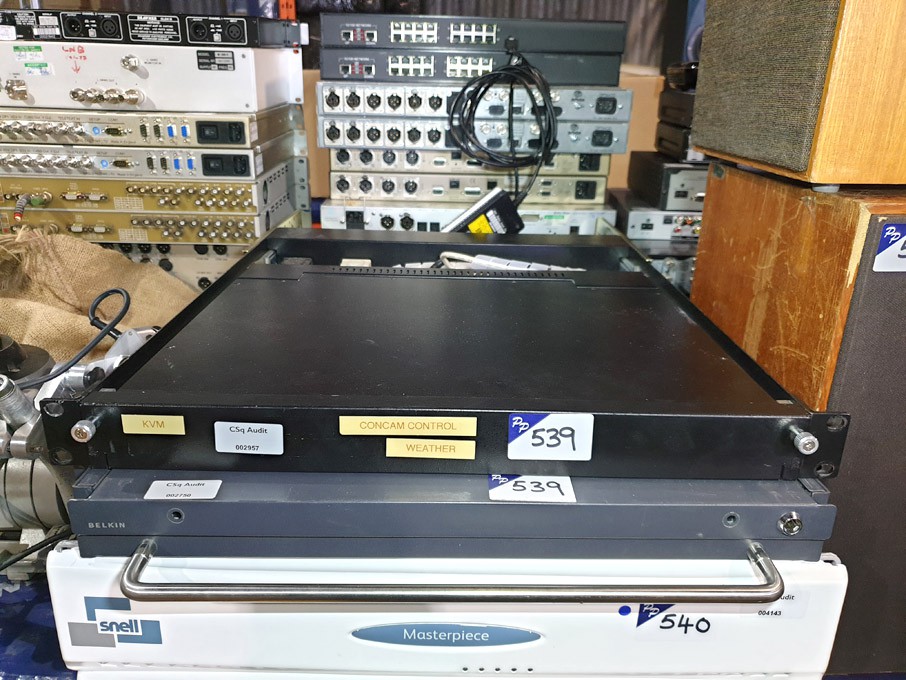 ICP Electronics rack type 15" monitor, keyboard, B...