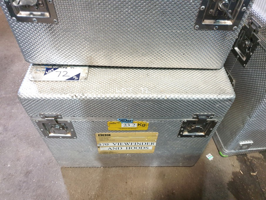 Aluminium transit case, 600x380x470mm approx