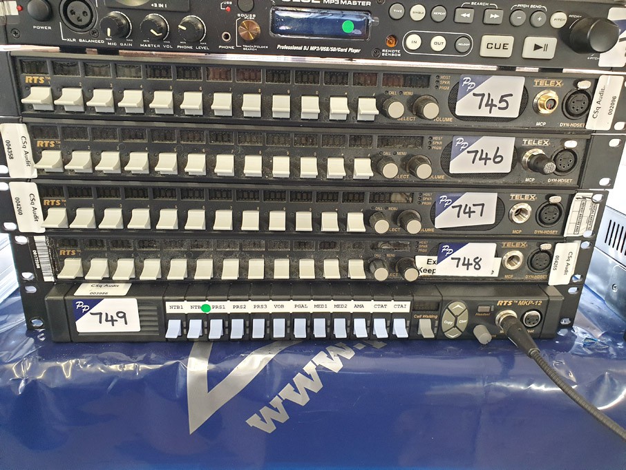 Telex RTS KP-12 12 channel key panel