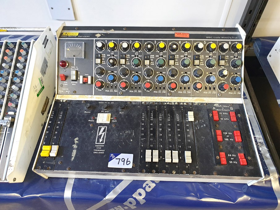 Glensound MX6/3/126 audio mixing console