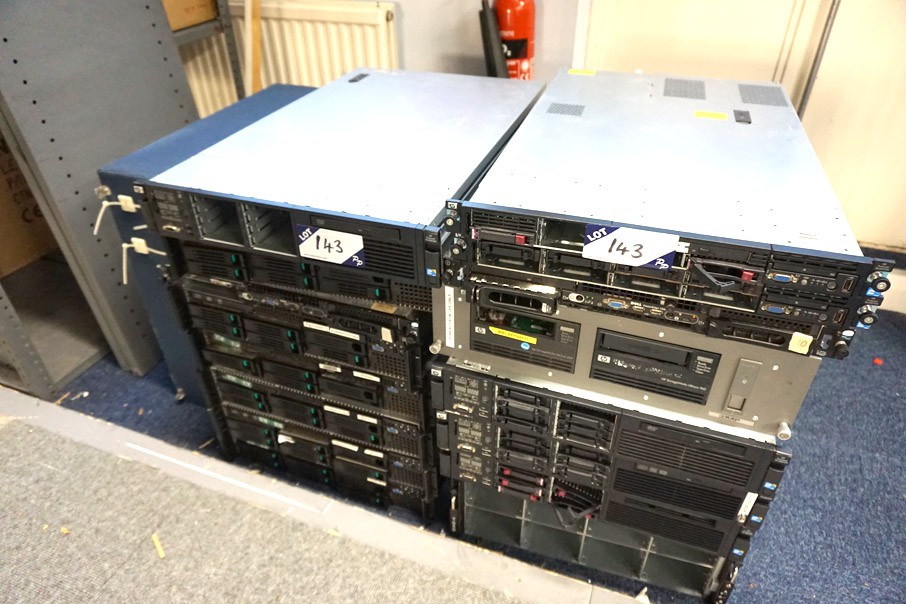 Qty various HP etc rack type Intel servers