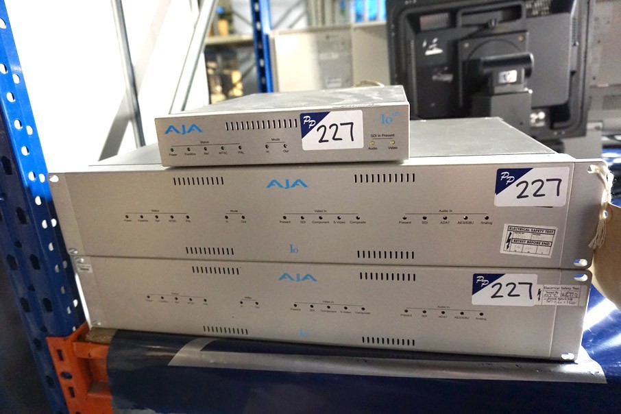 2x AJA rack type audio controllers & similar AJA c...