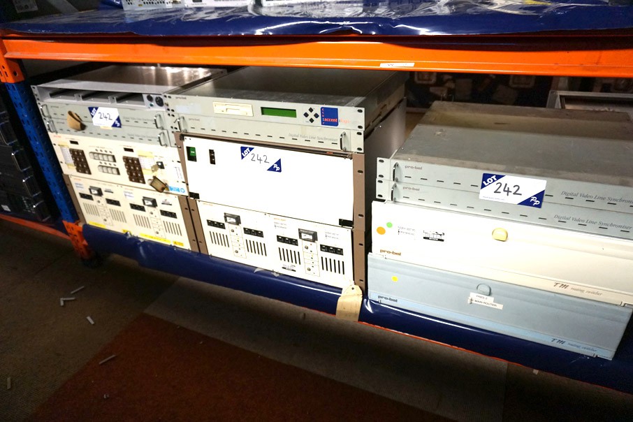 Qty various Pro-bel power supplies, chassis etc