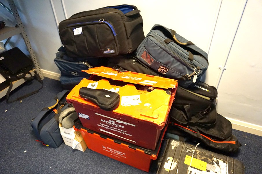 Qty various camera bags, camera straps etc