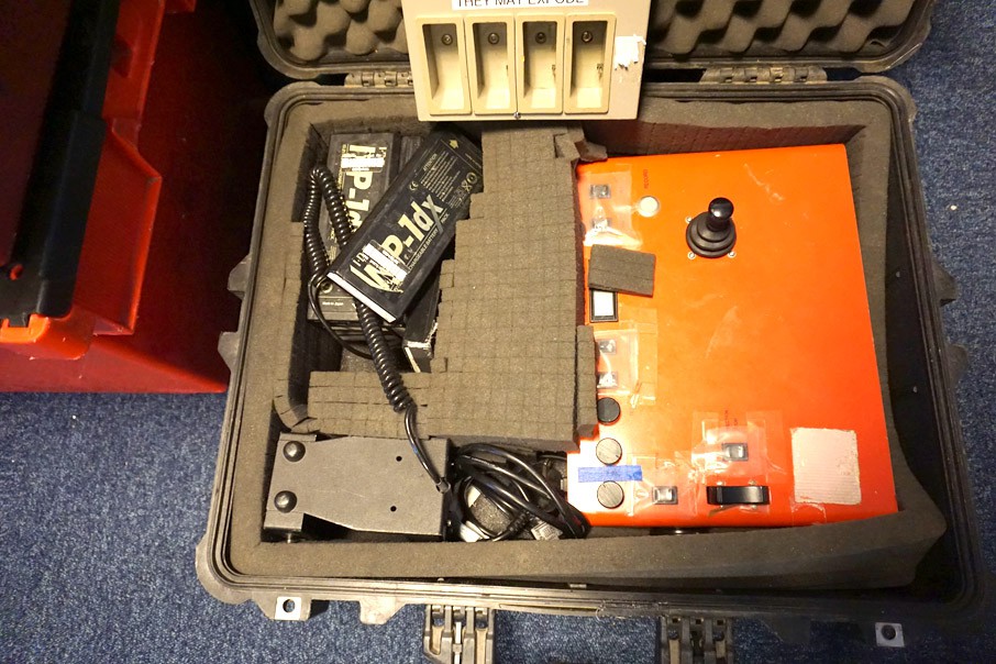 Peli case with ABC Products controller, batteries,...