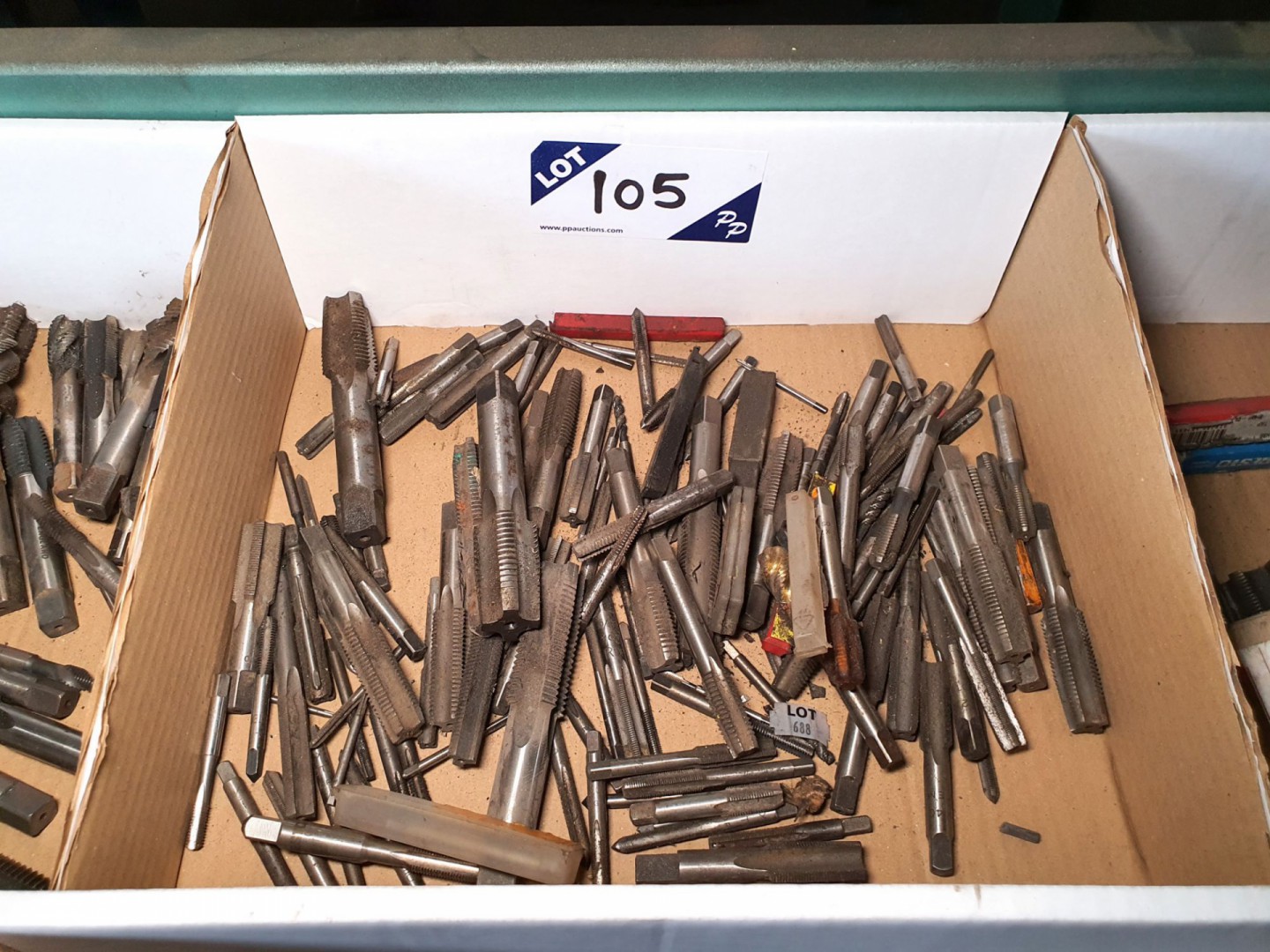 Qty various HSS taps to 1"
