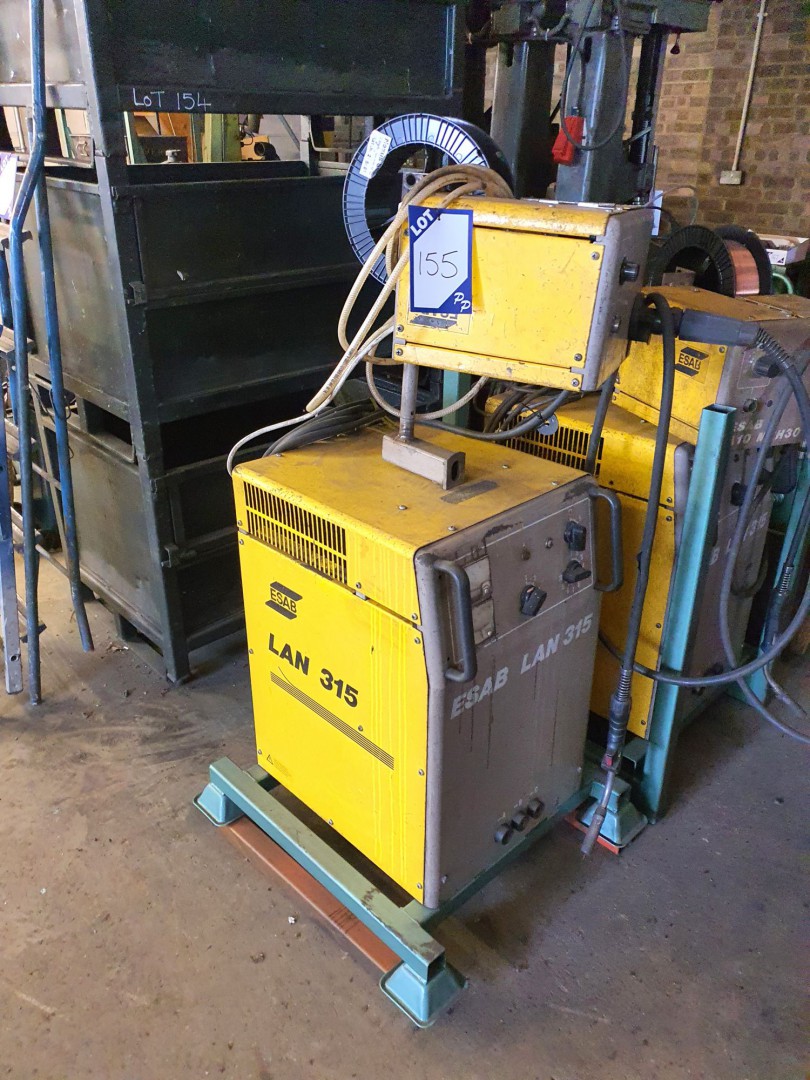 ESAB LAN 315 mig welder with ESAB A10 MEH30 wire f...