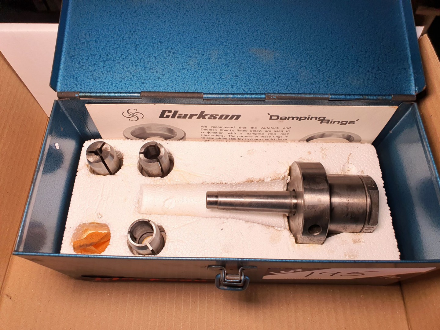 Clarkson Autolock collet holder in case
