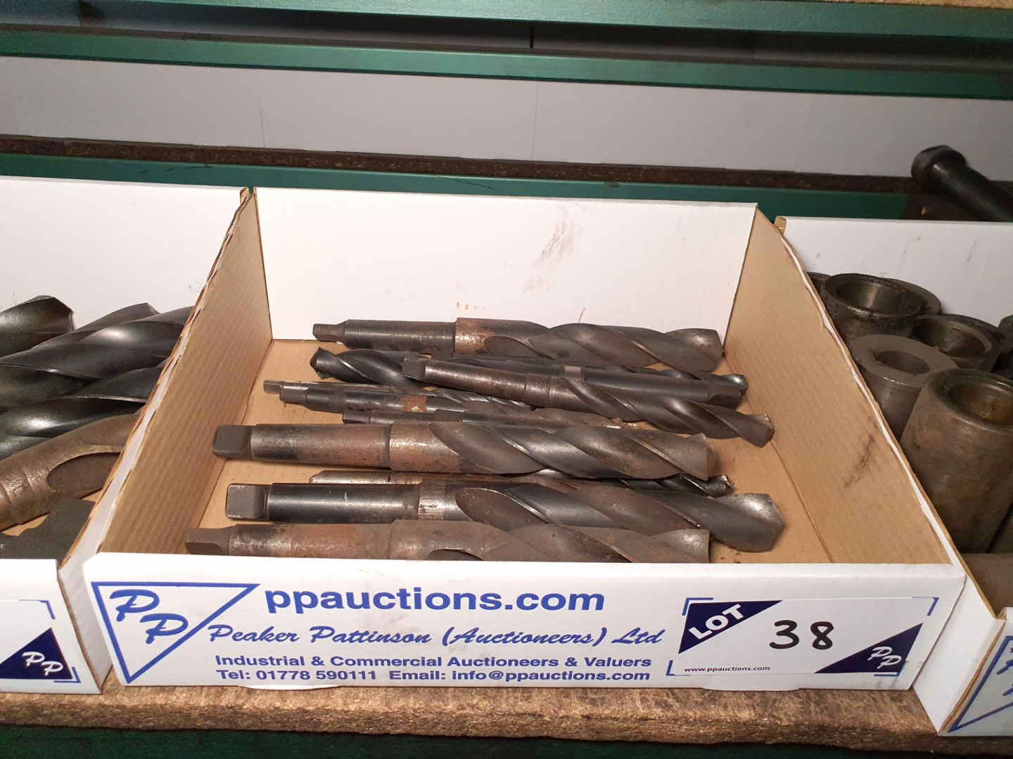 Qty various HSS taper shank twist drills to 30mm