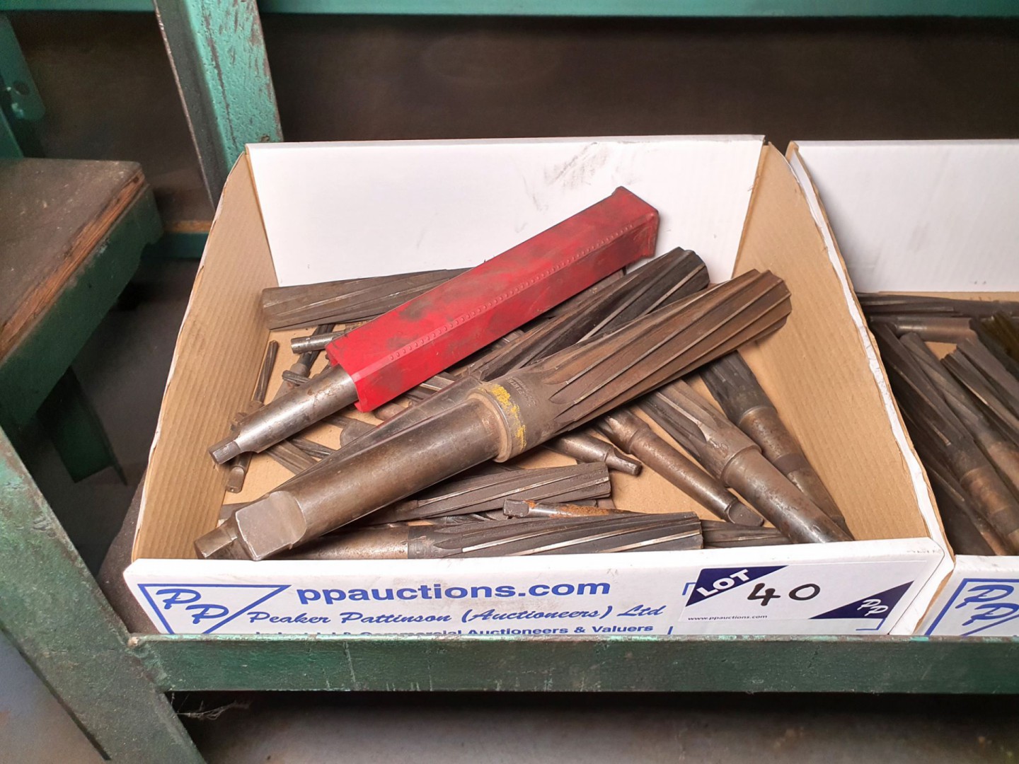 Qty various HSS taper shank reamers to 40mm