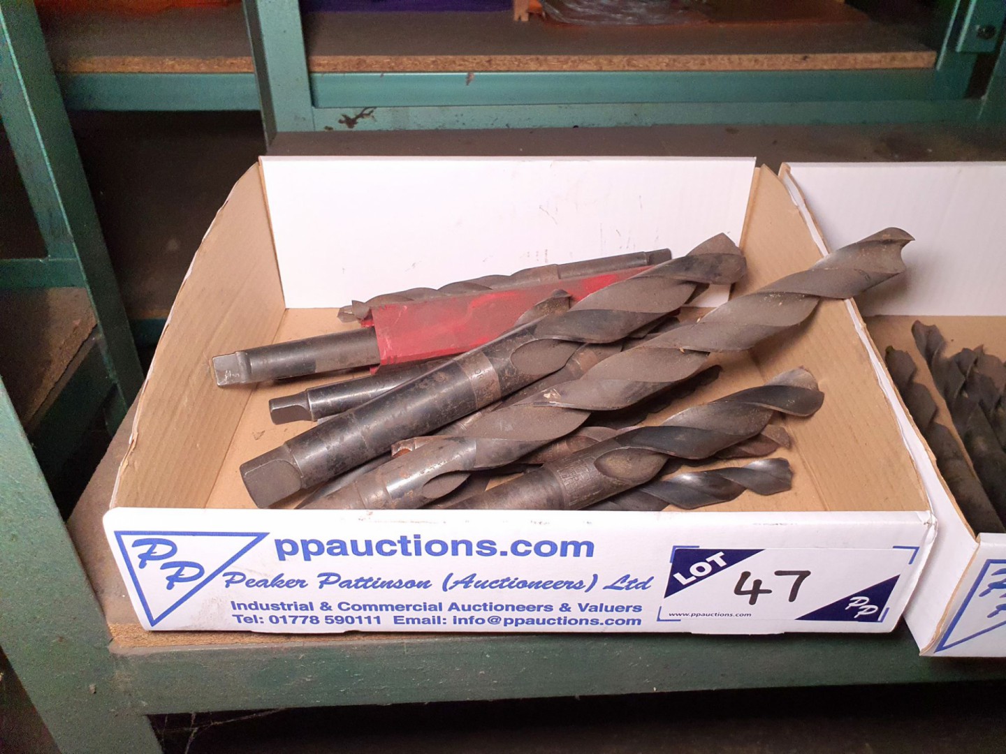 Qty various HSS taper shank twist drills to 30mm