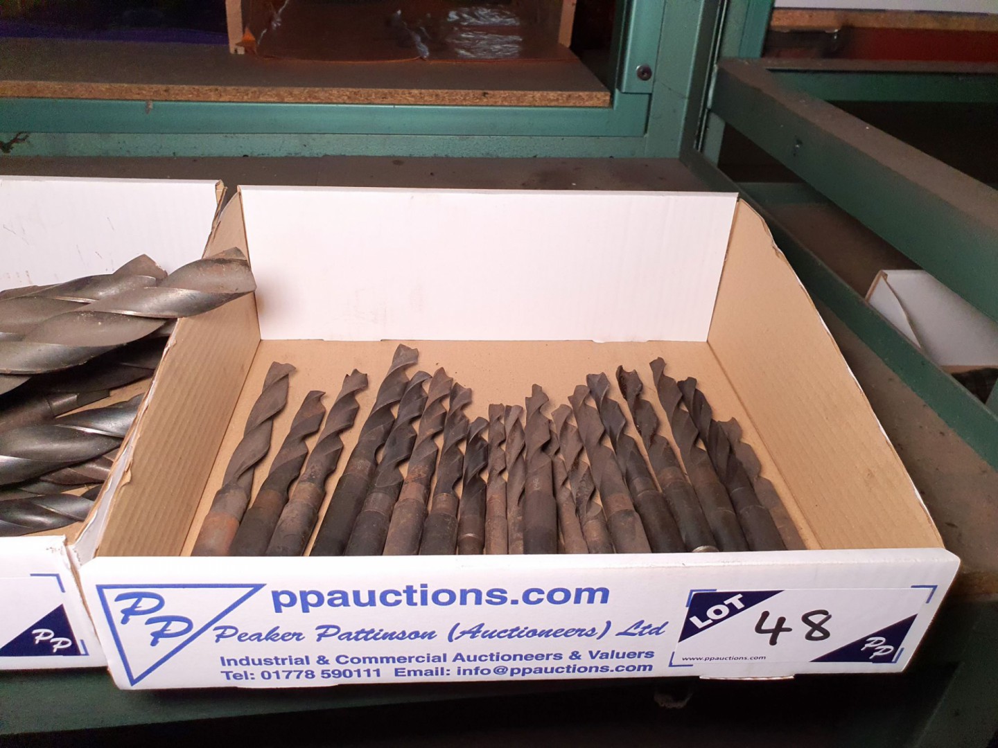 Qty various HSS taper shank twist drills to 16mm