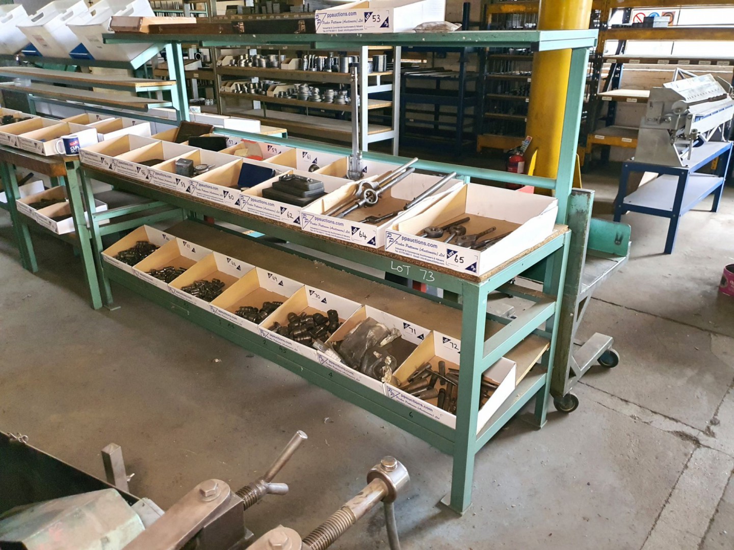2 tier metal frame work bench, 2460x700x1500mm H