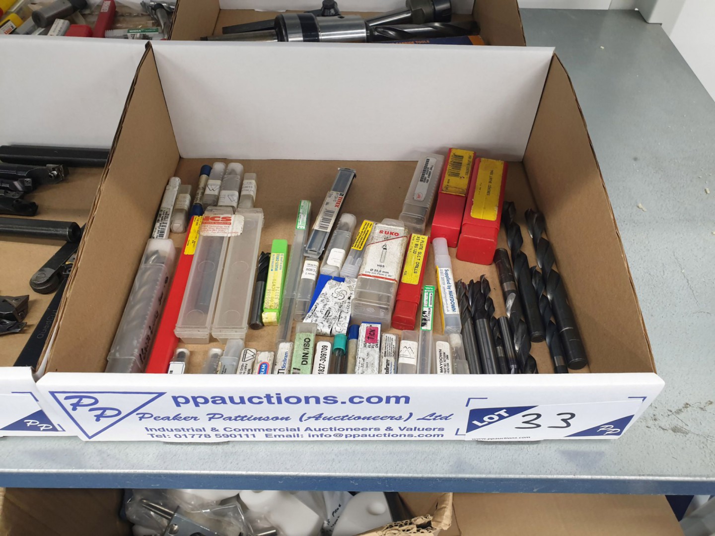 Qty various HSS slot drills, jobber drills etc to...