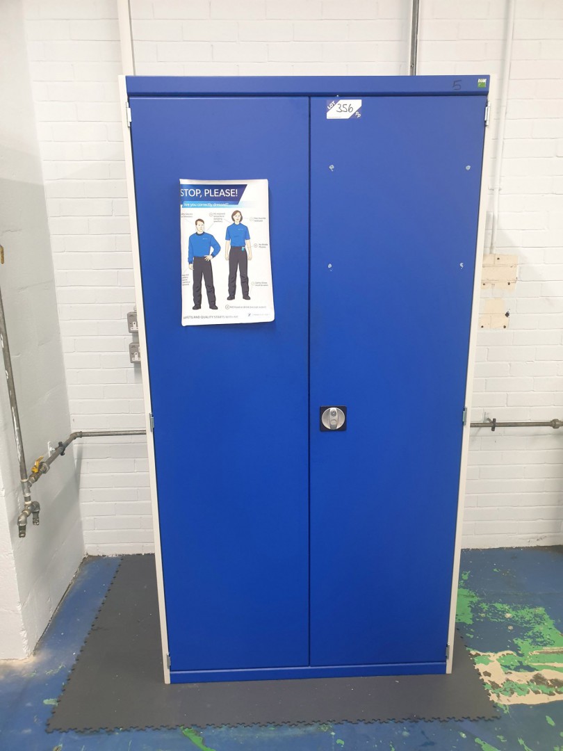 Bott grey / blue 2 door storage cupboard, built in...