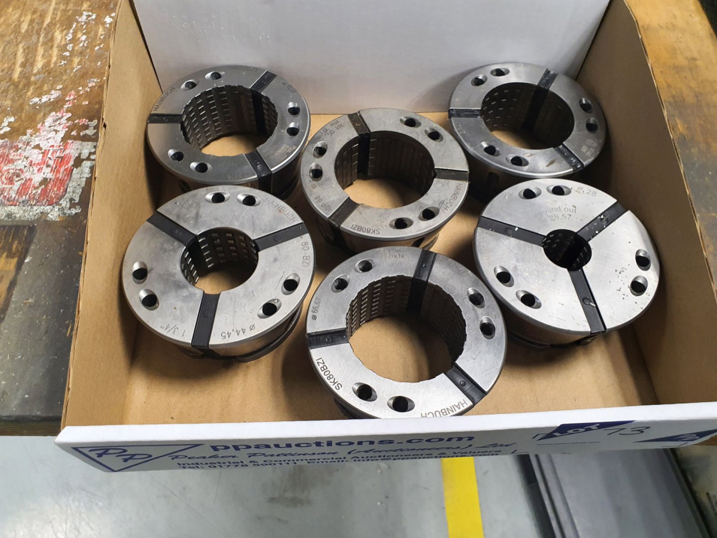 6x various Hainbuch SK80BZI collets (145)