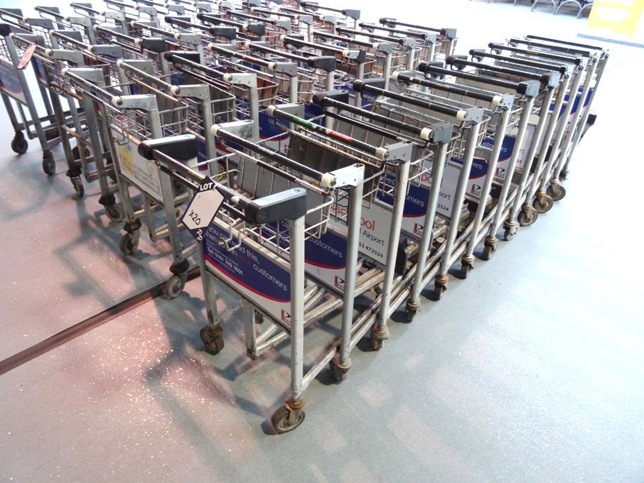 20x mobile baggage trolleys