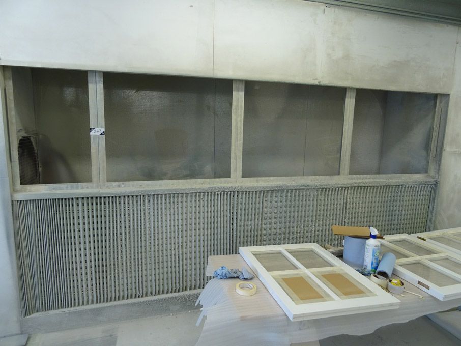 Dry Back spray booth approx, 11ft wide