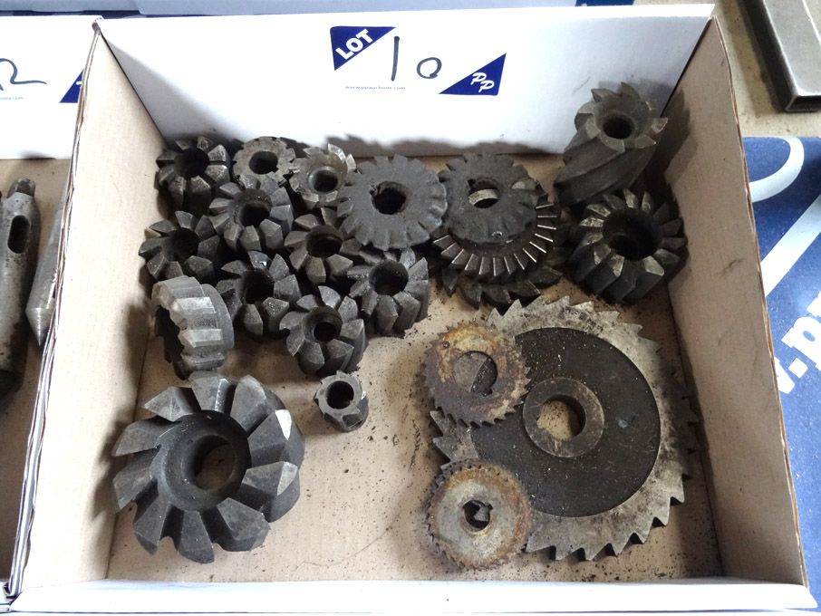 Qty HSS side & face milling cutters, milling slabs...