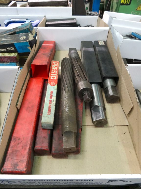 Qty various large HSS reamers to 2" approx