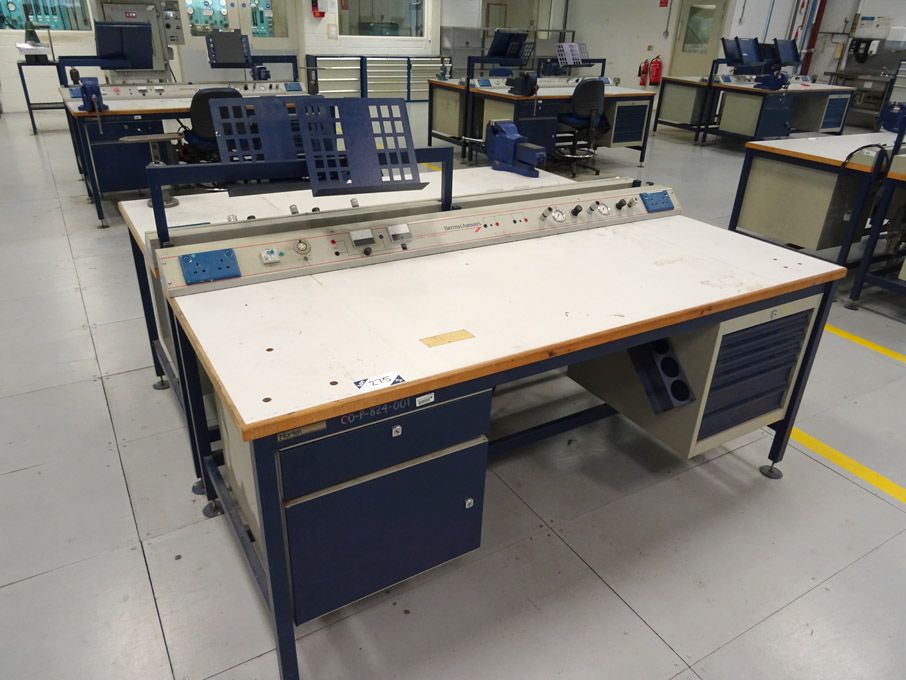 2x Nortek 2000x850mm workbenches with built in cup...