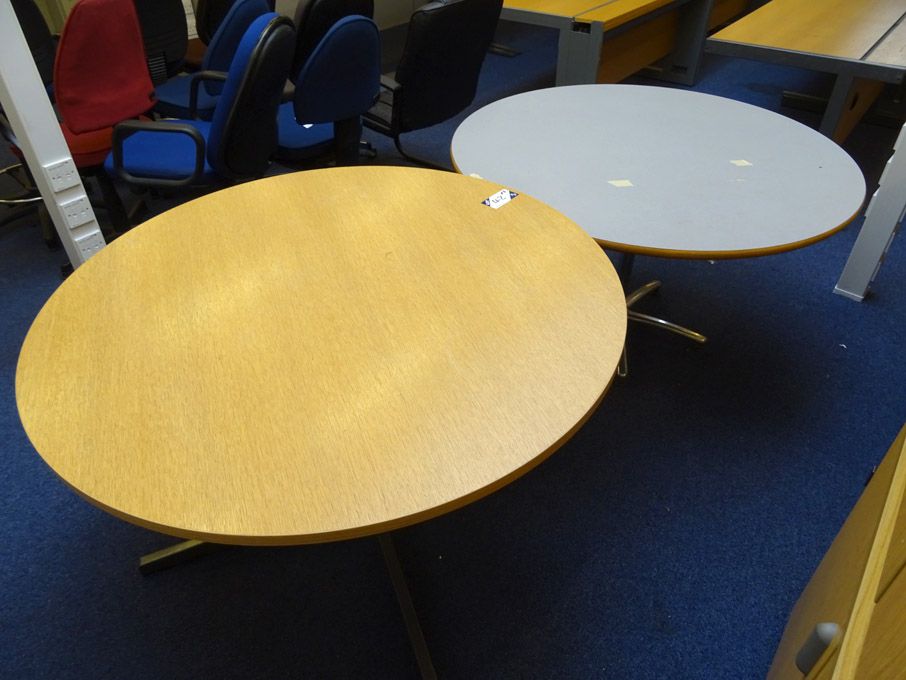 2x 1200mm diameter office tables
