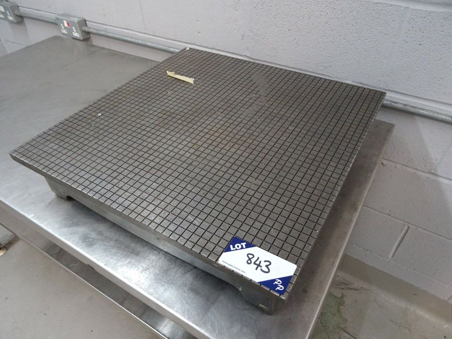 600x600mm CI surface table on stainless steel tabl...