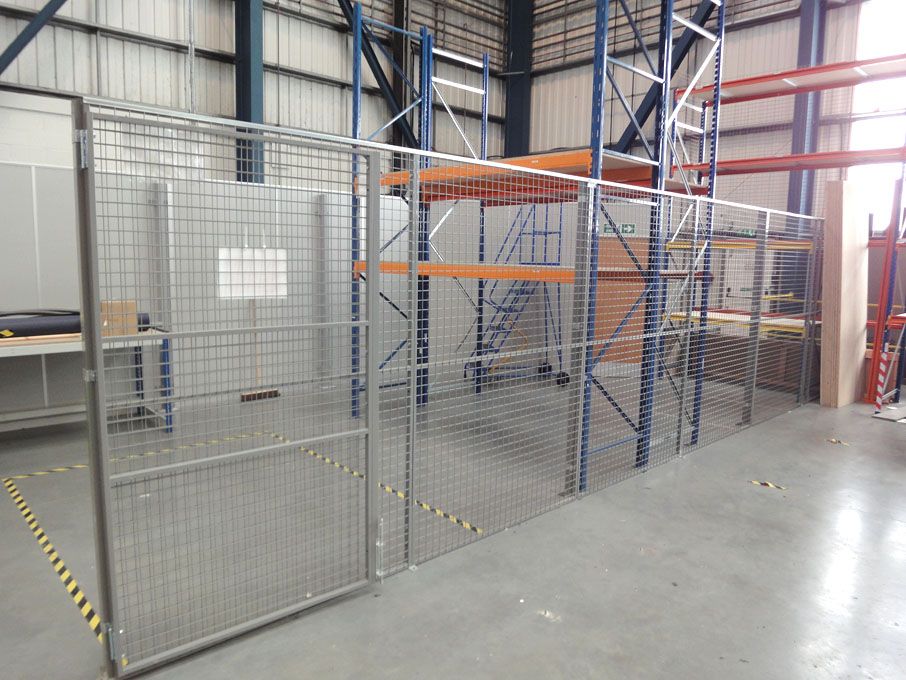 19x wire mesh / solid compound panels, 2450x1000mm...