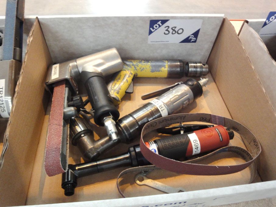 4x Sioux etc pneumatic drills, linisher etc