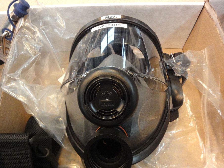 Scott 54301 full face respirator mask with bottle...