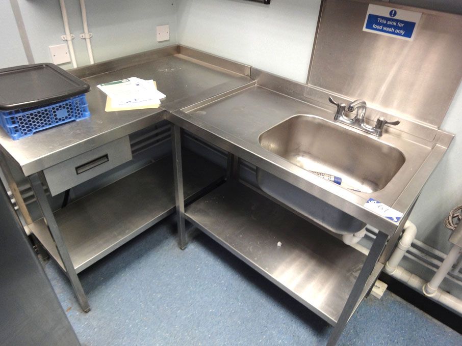1000x600mm stainless steel single bowl sink with 1...