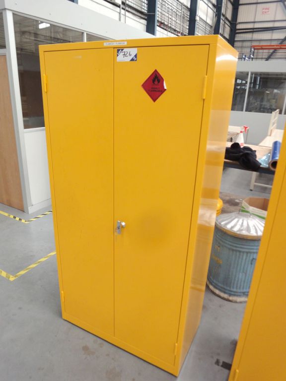 AMEND: Metal 2 door COSHH cupboard, 920x460x1830mm
