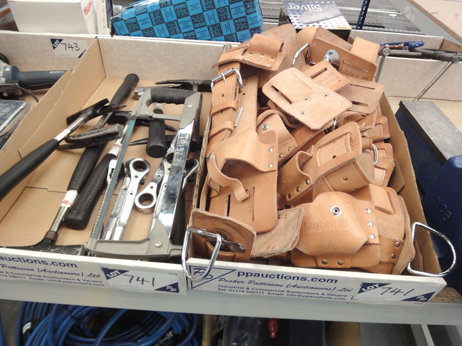 Qty Layher tool belts & Qty hammers & tool...