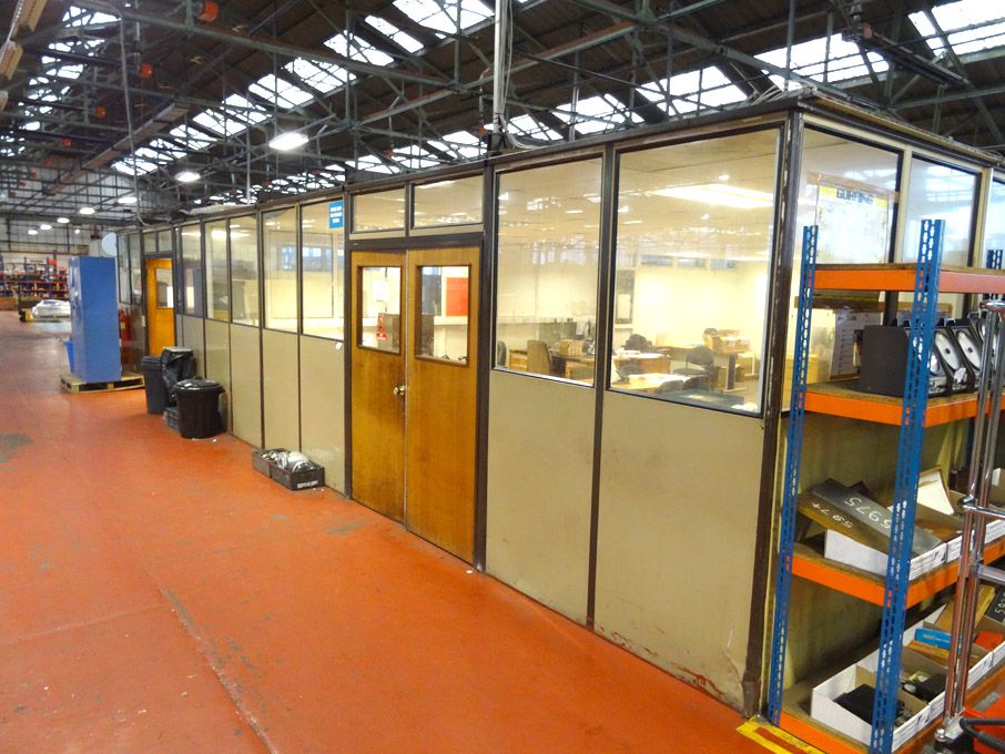 12x10m approx partitioned office complete with lig...