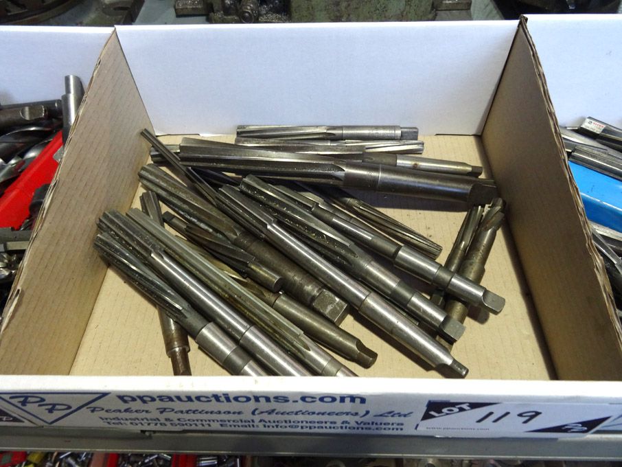 Qty HSS taper shank reamers to 31/32" approx