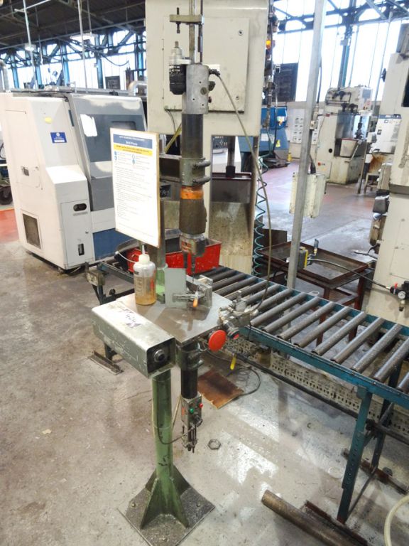 Drilling jig with 2x Desoutter pneumatic drilling...