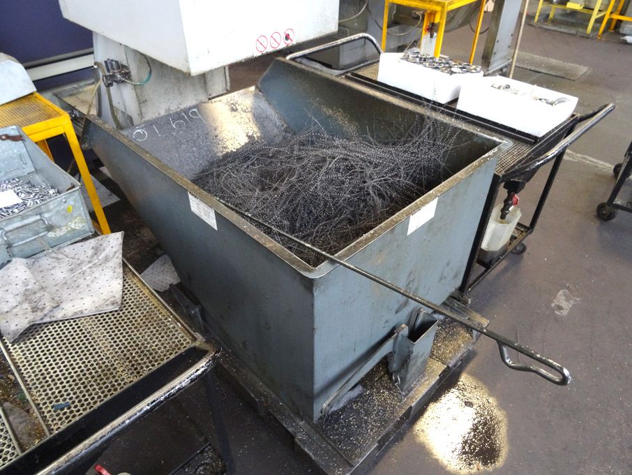 Turbo mobile forkable tipping skip, 0.35m3 capacit...