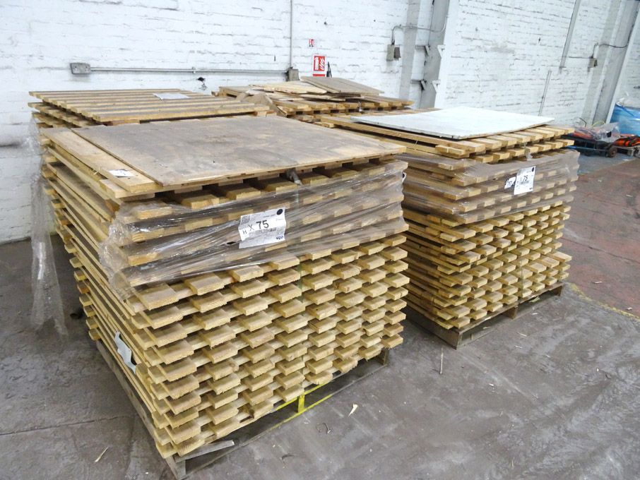 60x wooden pallet racking boards, 1300x1100mm