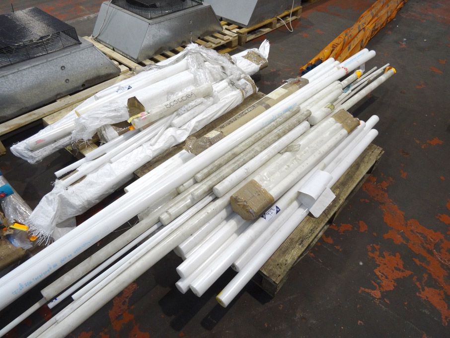 Qty round nylon bar to 75mm dia, to 1500mm long on...